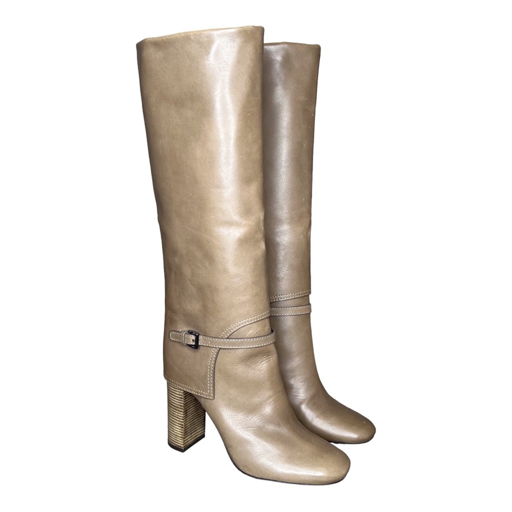 Tory Burch Faye Leather Knee High Boots